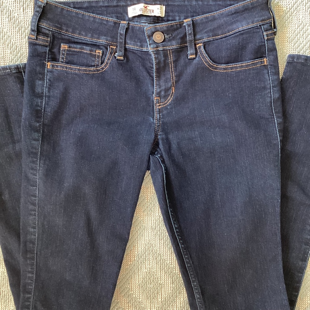 Hollister Dark Wash Low Rise Skinny Jeans W27 L31 - Picture 2 of 11